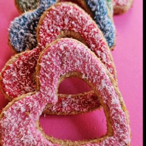 Heart Shaped Coconut Treats x 5